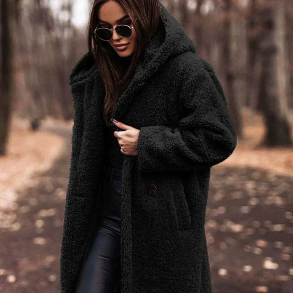 Women’s Oversized Teddy Coat | Long Warm Faux Fur