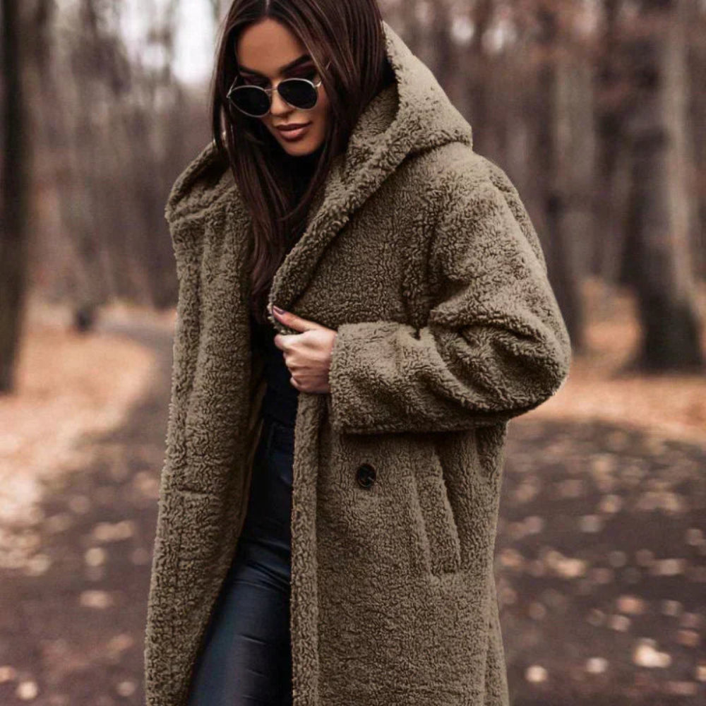 Women’s Oversized Teddy Coat | Long Warm Faux Fur