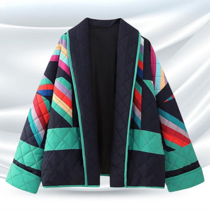 Women's Oversized Vintage Jacket Stylish Weather-Resistant Outerwear 4