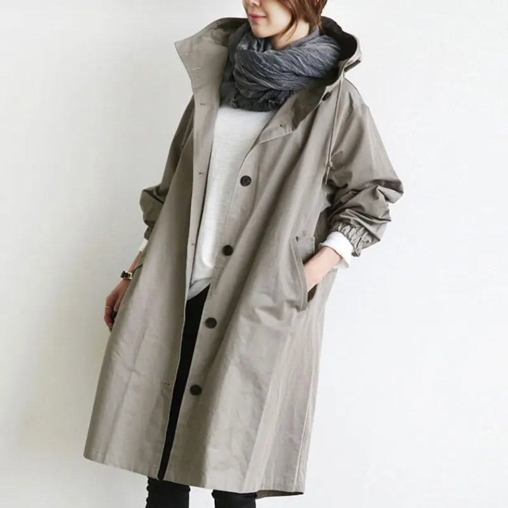 Women's Rain Jacket Hooded Classic Winter Coat Stylish 11