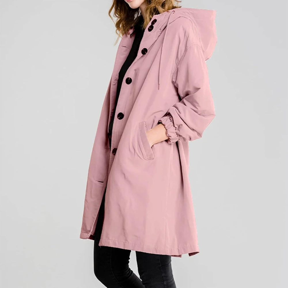 Women's Rain Jacket Hooded Classic Winter Coat Stylish 18