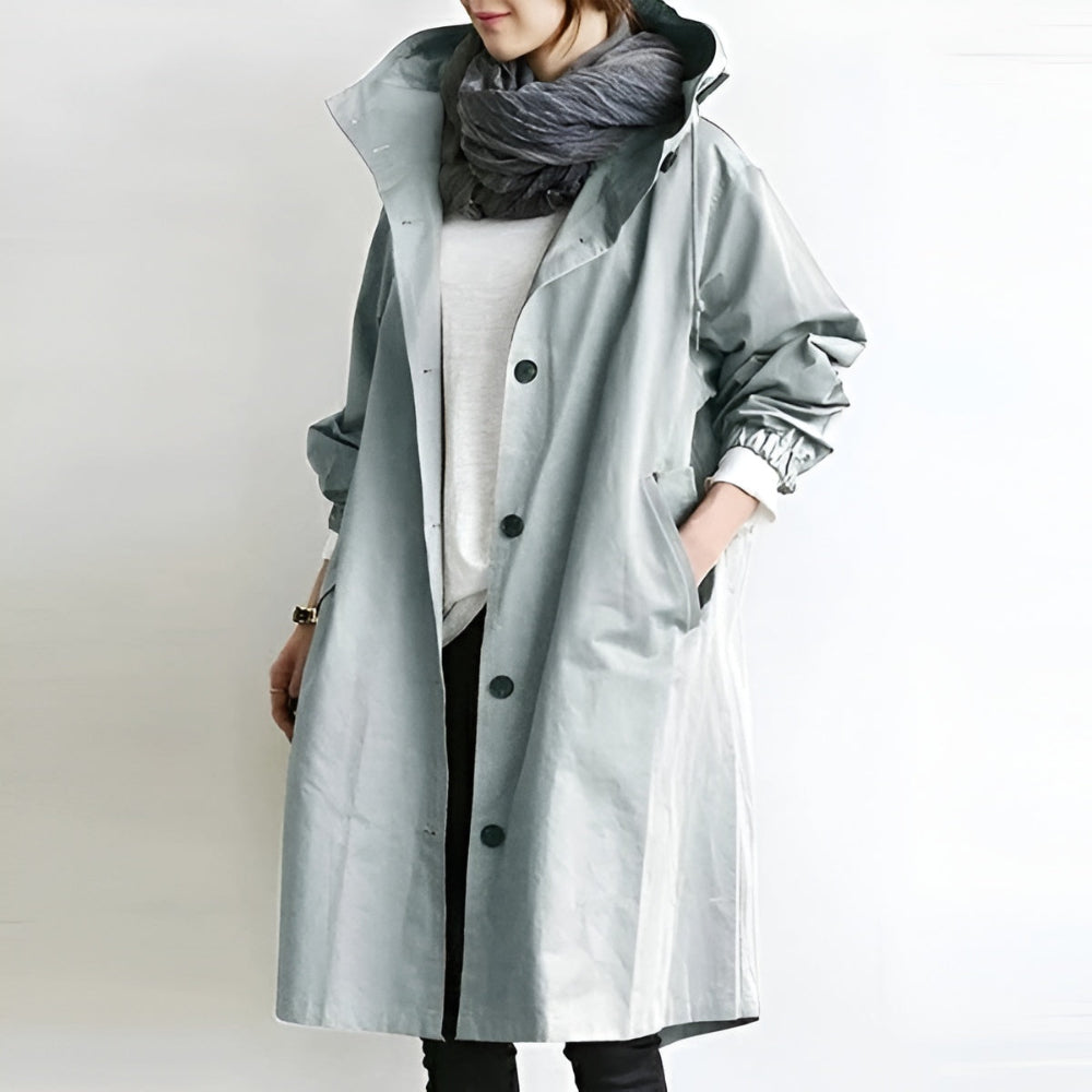 Women's Rain Jacket Hooded Classic Winter Coat Stylish 3