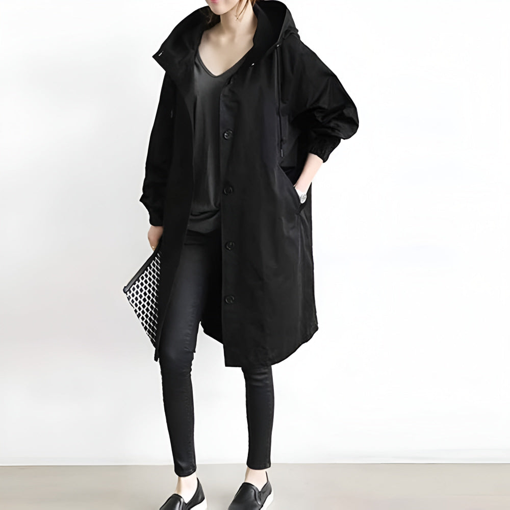 Women's Rain Jacket Hooded Classic Winter Coat Stylish 5