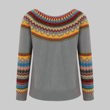 Women's Ribbed Knit Pullover Sweater Cozy Cold Weather Essential 3