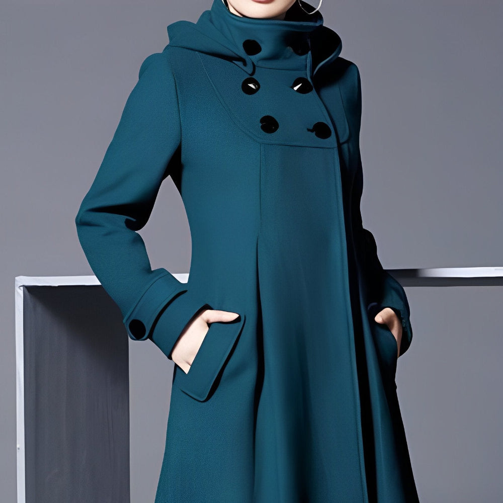 Women’s Sophisticated Winter Jacket - Long Wool Overcoat 1