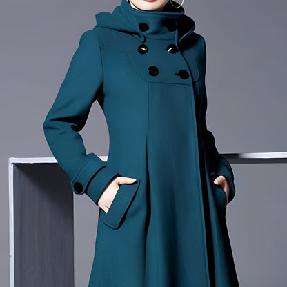 Women’s Sophisticated Winter Jacket - Long Wool Overcoat 1