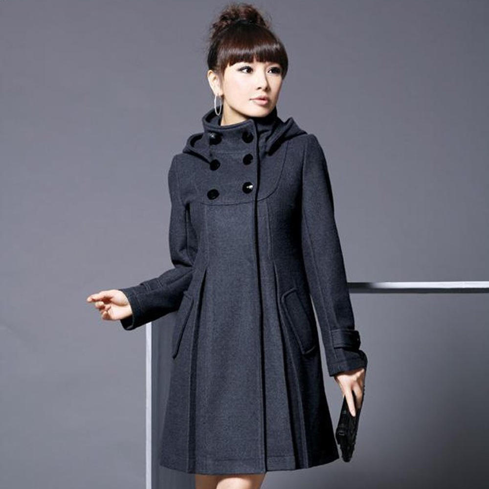 Women’s Sophisticated Winter Jacket - Long Wool Overcoat 3