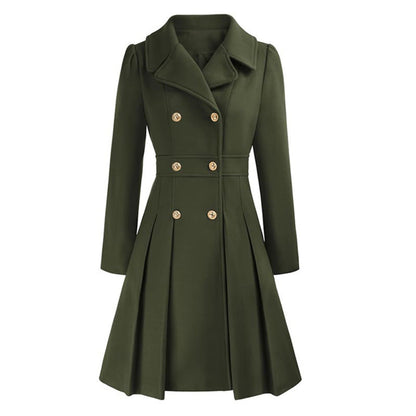 Women's Trench Coat Double-Breasted Tailored Design 14