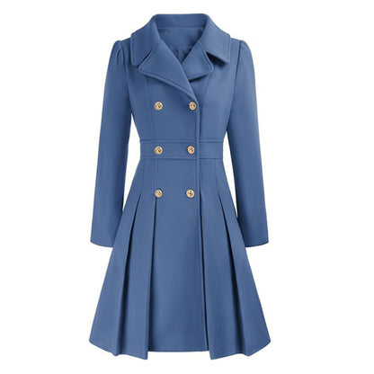 Women's Trench Coat Double-Breasted Tailored Design 16