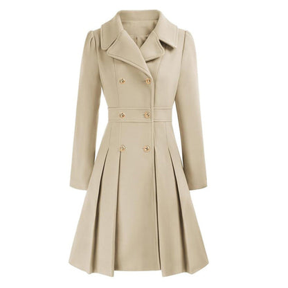 Women's Trench Coat Double-Breasted Tailored Design24