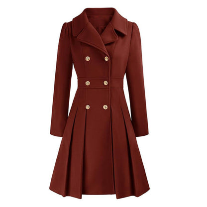 Women's Trench Coat Double-Breasted Tailored Design 28