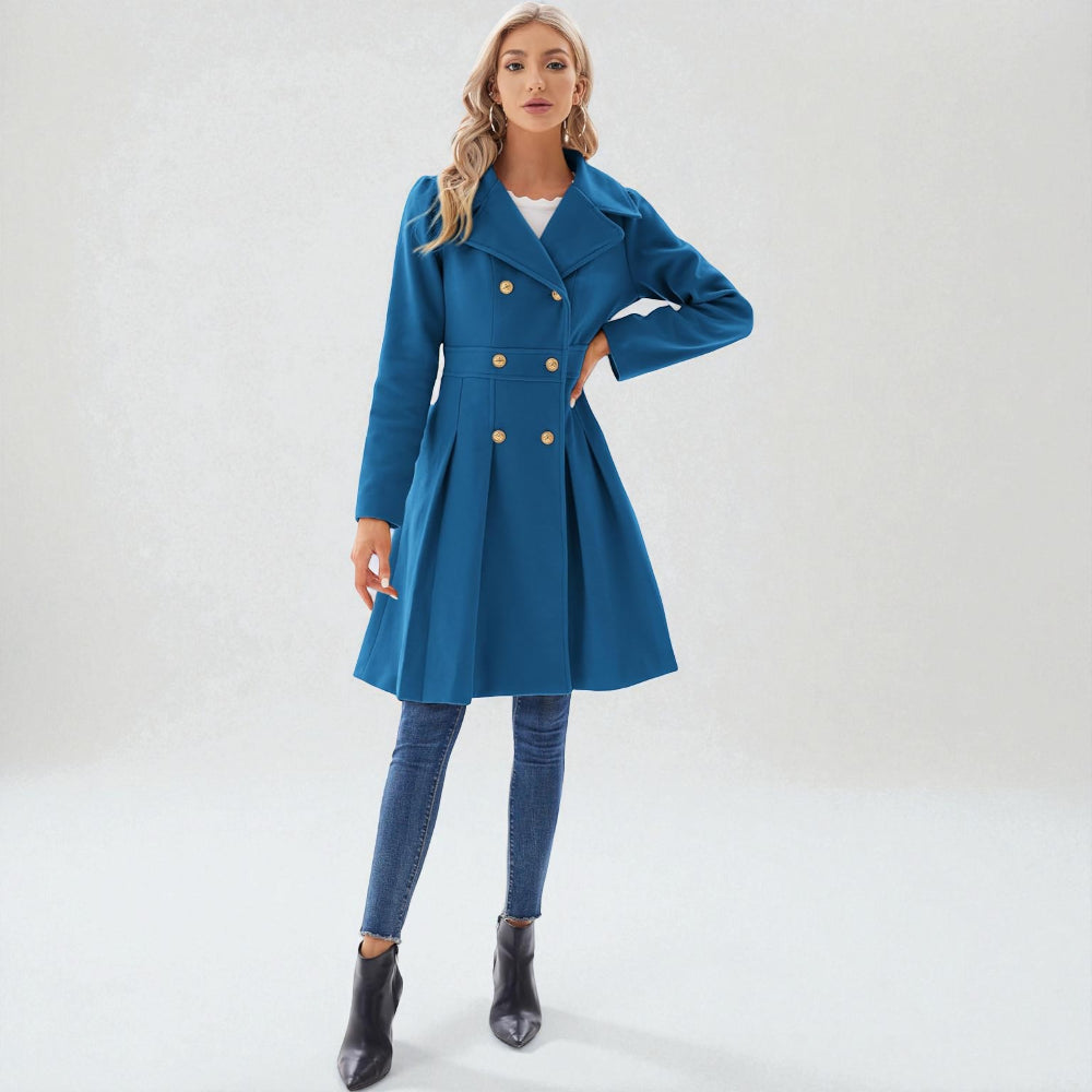 Women's Trench Coat Double-Breasted Tailored Design 31