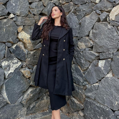 Women's Trench Coat Double-Breasted Tailored Design 37