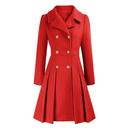 Women's Trench Coat Double-Breasted Tailored Design 6