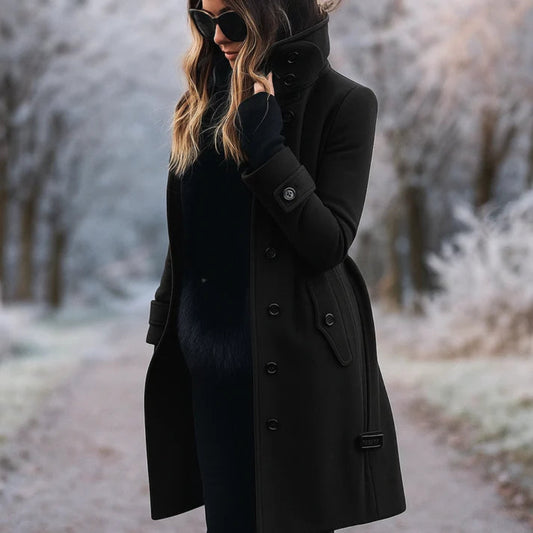 Women's Trench Coat Elegant Warm Stylish Comfort 1