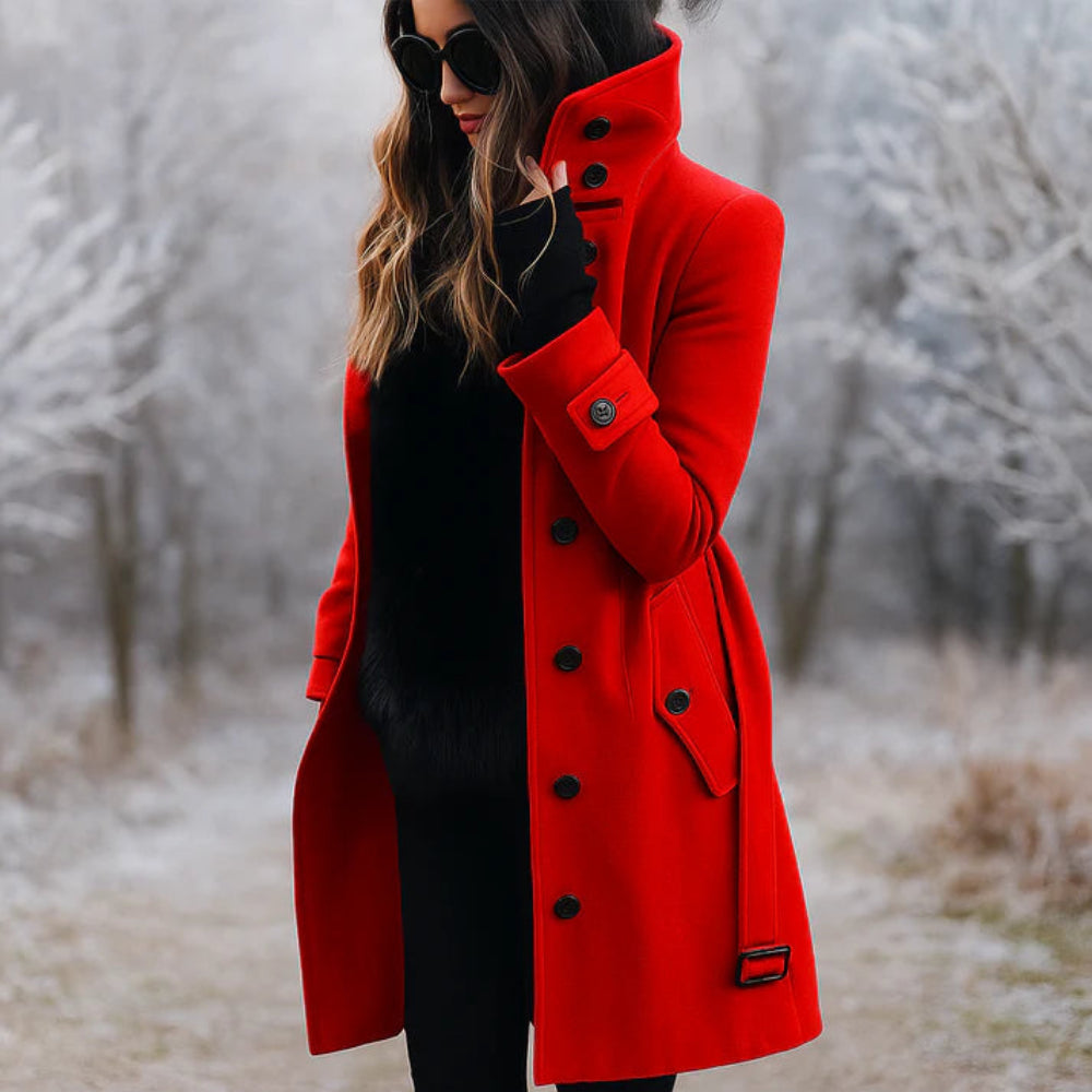 Women's Trench Coat Elegant Warm Stylish Comfort 7