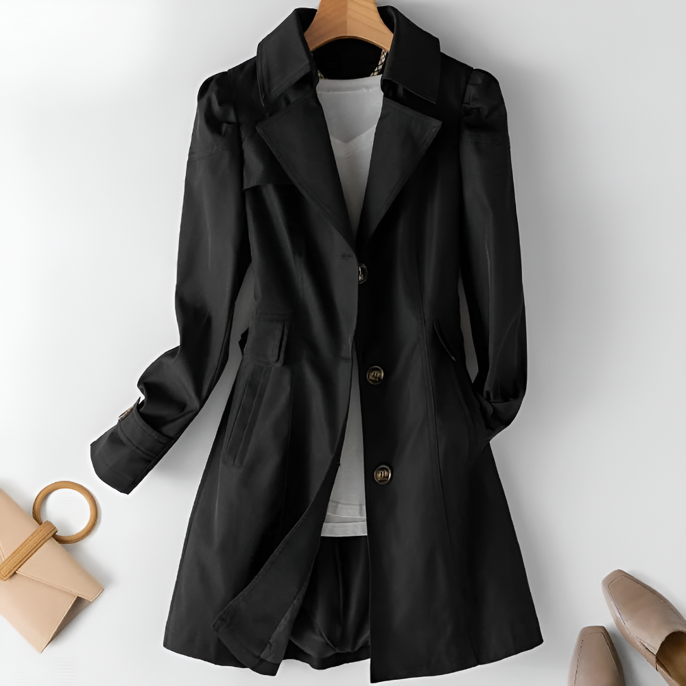 Women's Trench Coat Stylish Lightweight Versatile Jacket 8