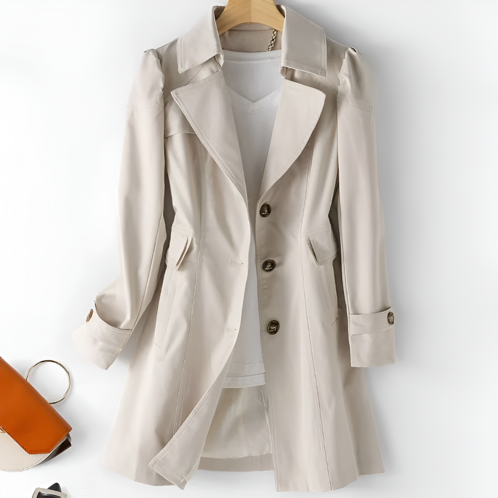 Women's Trench Coat Stylish Lightweight Versatile Jacket 10
