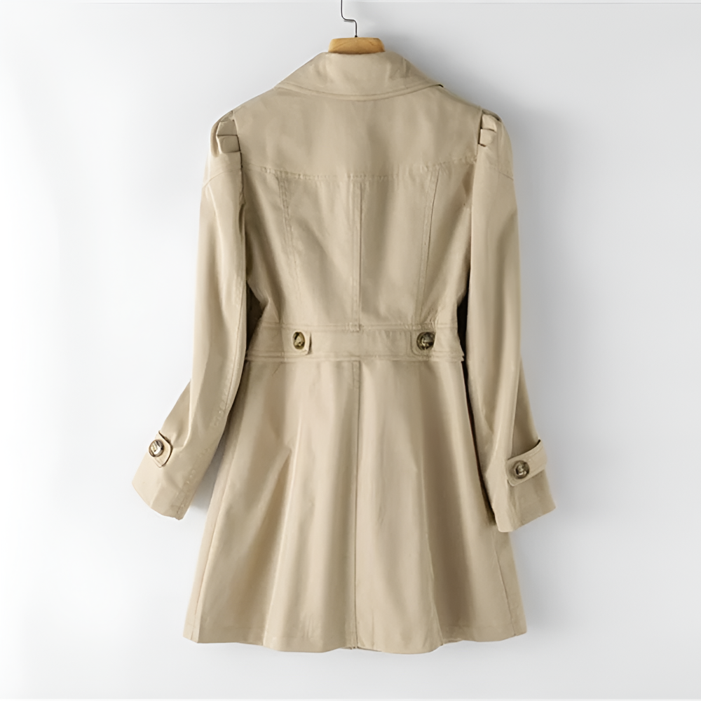 Women's Trench Coat Stylish Lightweight Versatile Jacket 3