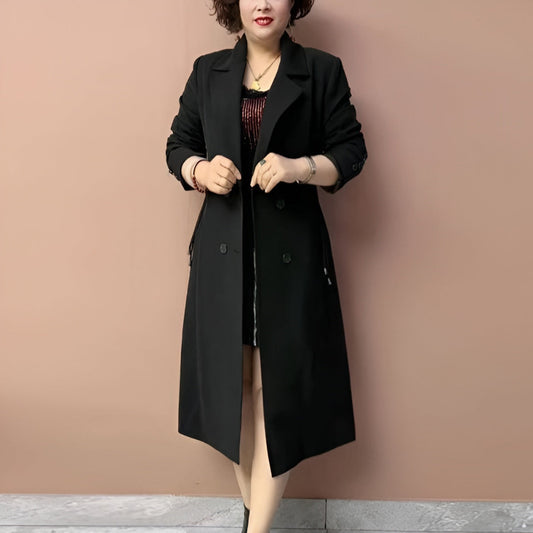 Women's Trench Coat Women Elegant Warm Wool 1
