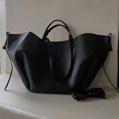 Women's Vintage Leather Tote Bag Stylish Spacious Shoulder Bag 3