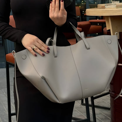 Women's Vintage Leather Tote Bag Stylish Spacious Shoulder Bag 8