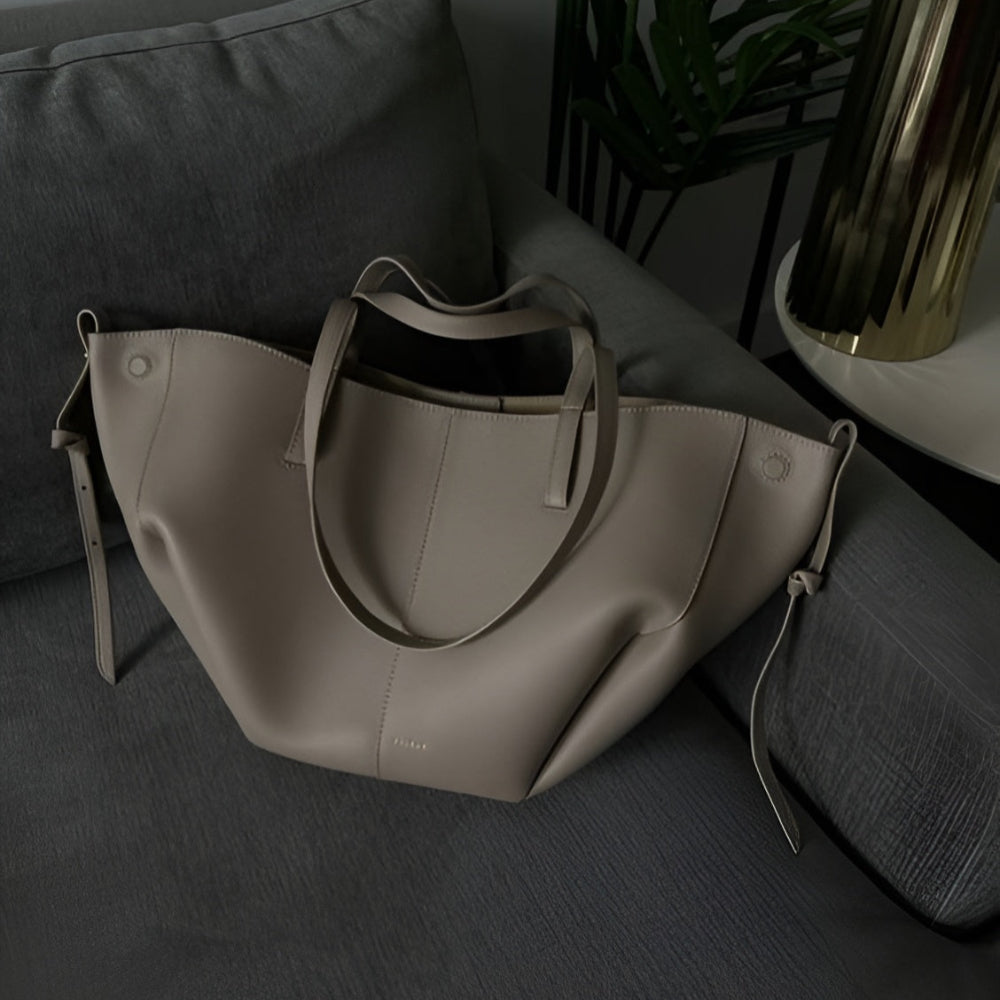 Women's Vintage Leather Tote Bag Stylish Spacious Shoulder Bag 9