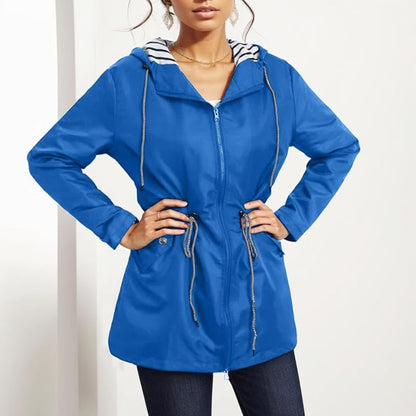 Women's Waterproof Hooded Rain Coat All Seasons 10