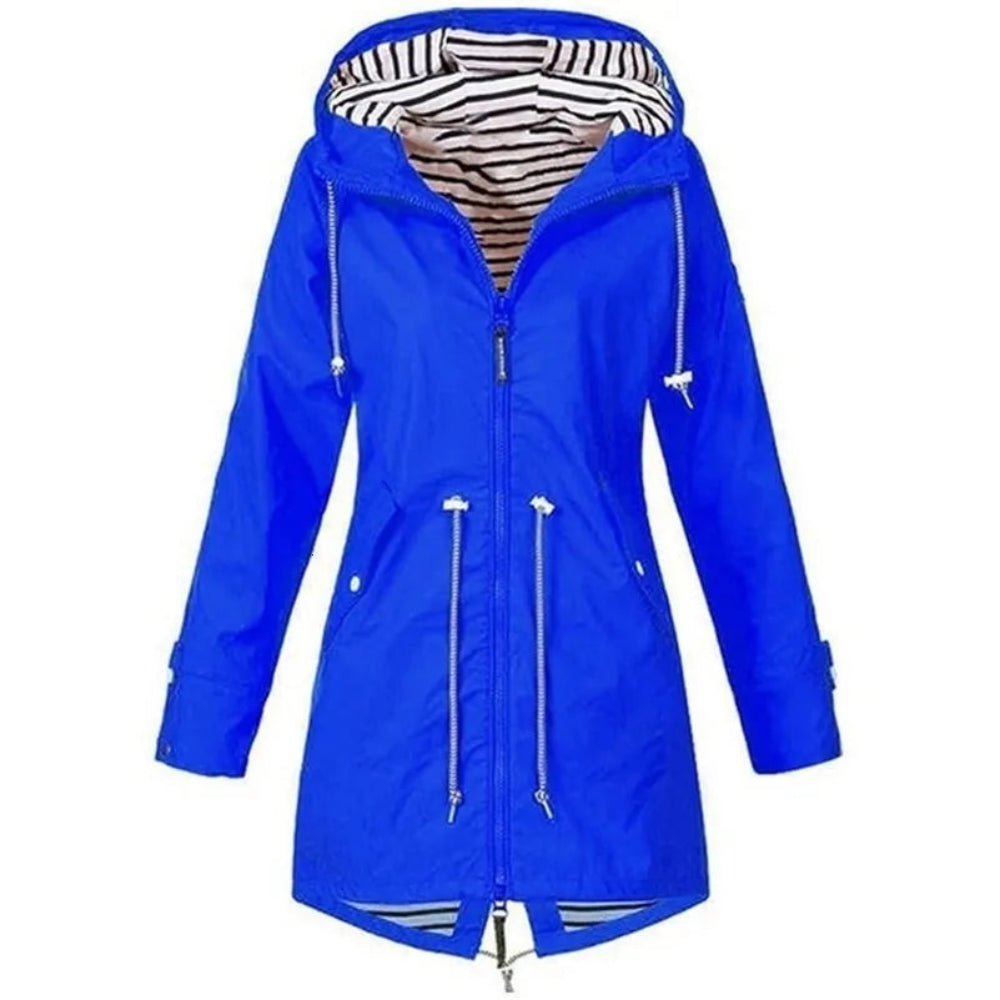 Women's Waterproof Hooded Rain Coat All Seasons 11