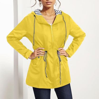Women's Waterproof Hooded Rain Coat All Seasons 4