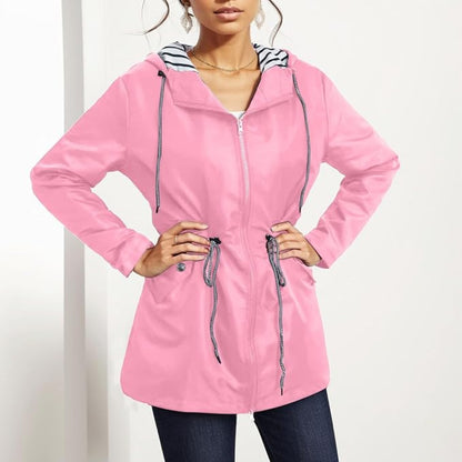 Women's Waterproof Hooded Rain Coat All Seasons 6