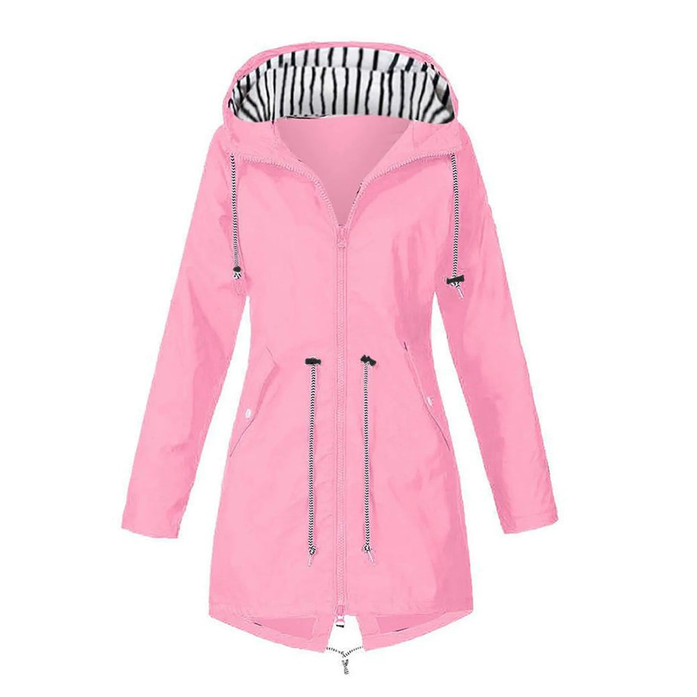 Women's Waterproof Hooded Rain Coat All Seasons 7