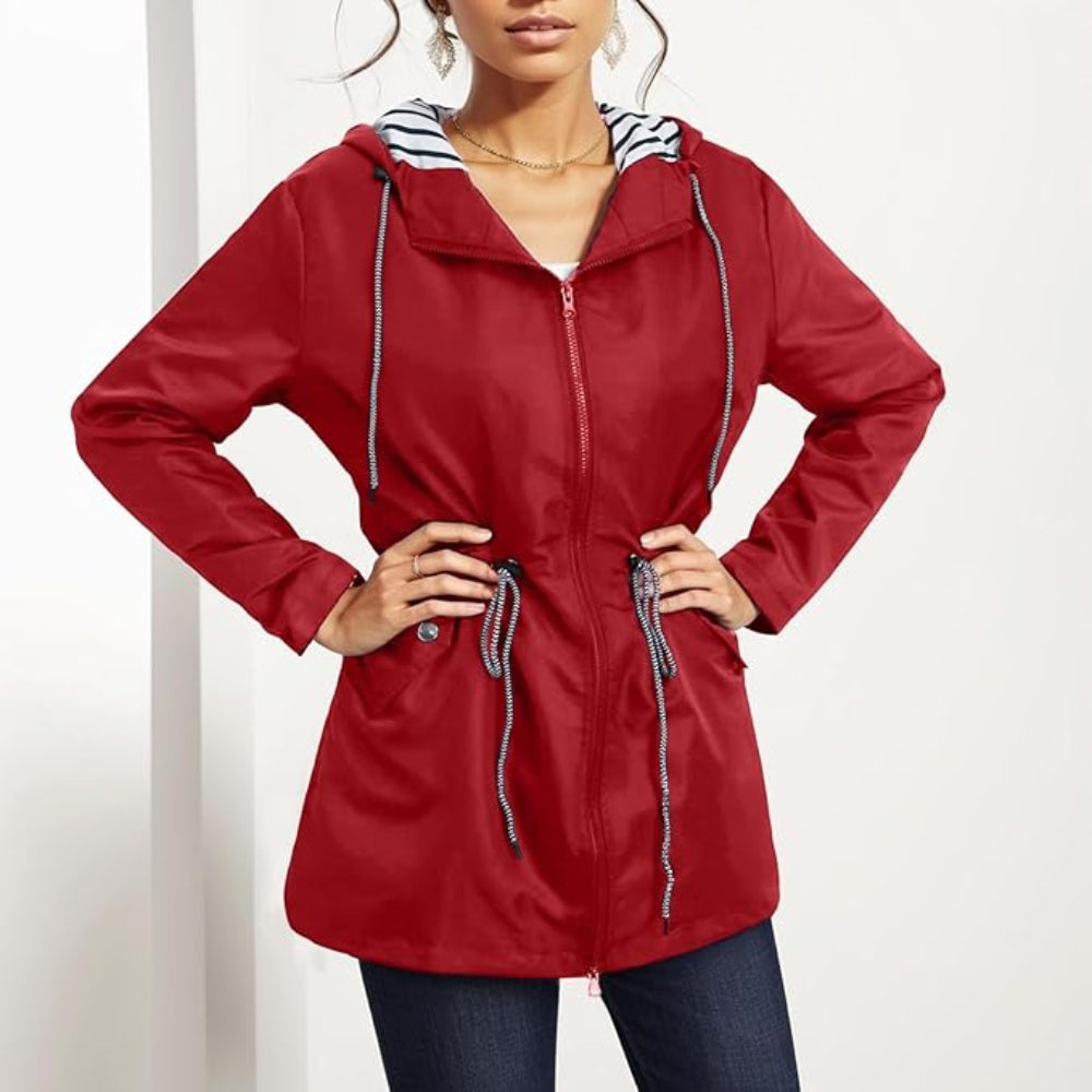 Women's Waterproof Hooded Rain Coat All Seasons 8