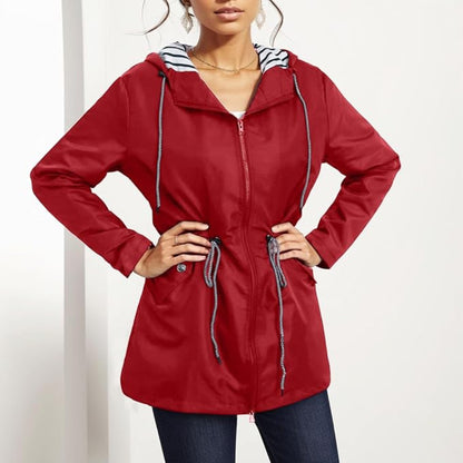 Women's Waterproof Hooded Rain Coat All Seasons 8