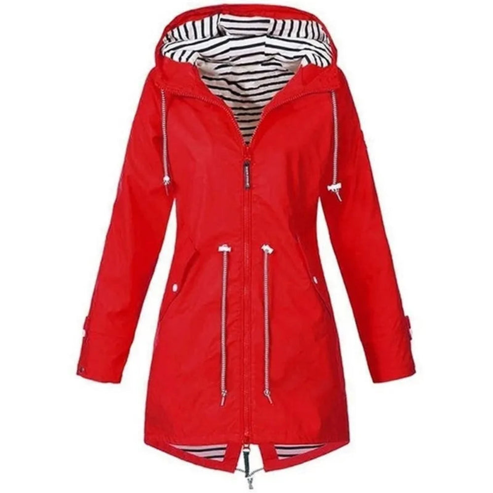 Women's Waterproof Hooded Rain Coat All Seasons 9