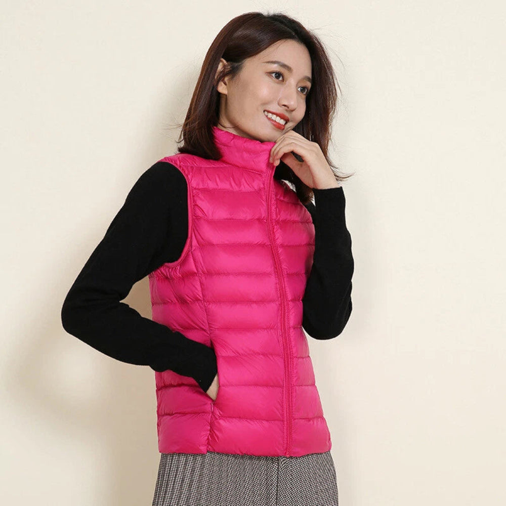 Women's Waterproof Lightweight Vest Stylish Packable Design 17