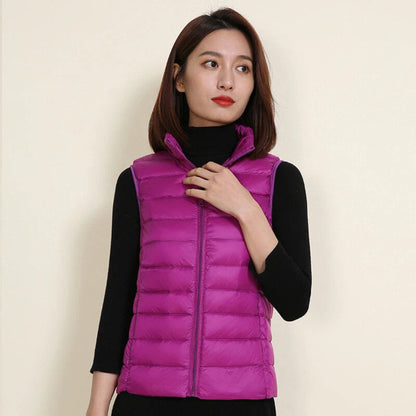 Women's Waterproof Lightweight Vest Stylish Packable Design 19