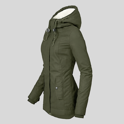 Women's Waterproof Rain Jacket Winter Hooded Outdoor Coat 10