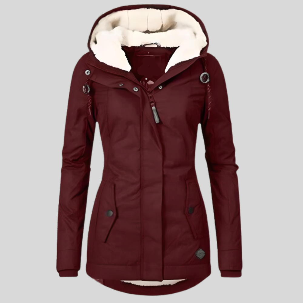 Women's Waterproof Rain Jacket Winter Hooded Outdoor Coat 11