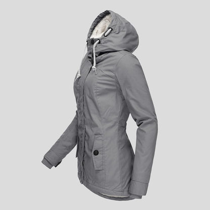 Women's Waterproof Rain Jacket Winter Hooded Outdoor Coat 2