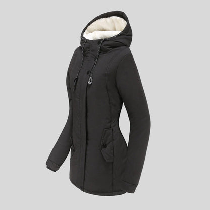 Women's Waterproof Rain Jacket Winter Hooded Outdoor Coat 4