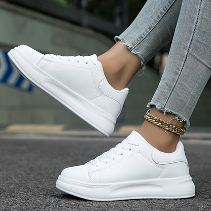 Women's White Sneakers Casual Minimalist Footwear 2