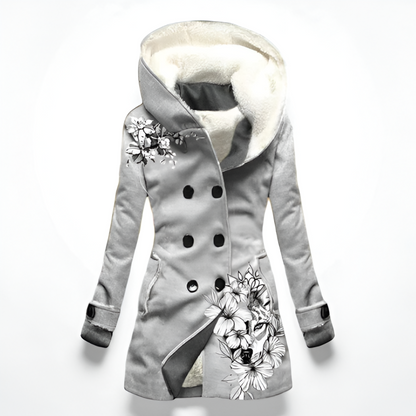 Women's Winter Coat Double-Breasted Eco-Friendly Warmth 1