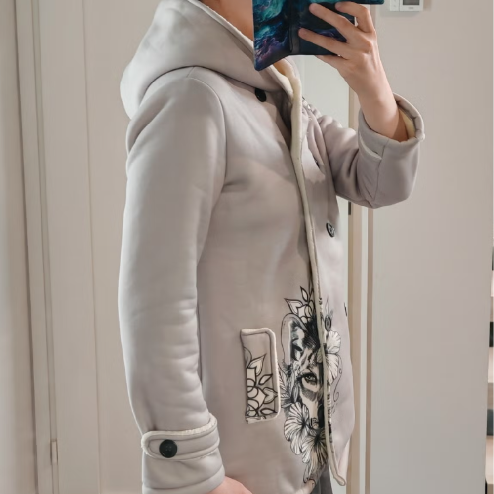 Women's Winter Coat Double-Breasted Eco-Friendly Warmth 3