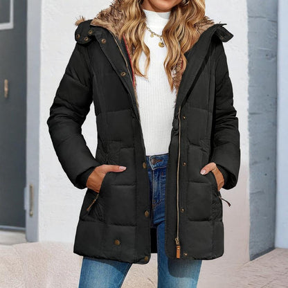 Women's Winter Coats Puffer Jacket Slim Fit Hooded Style 1