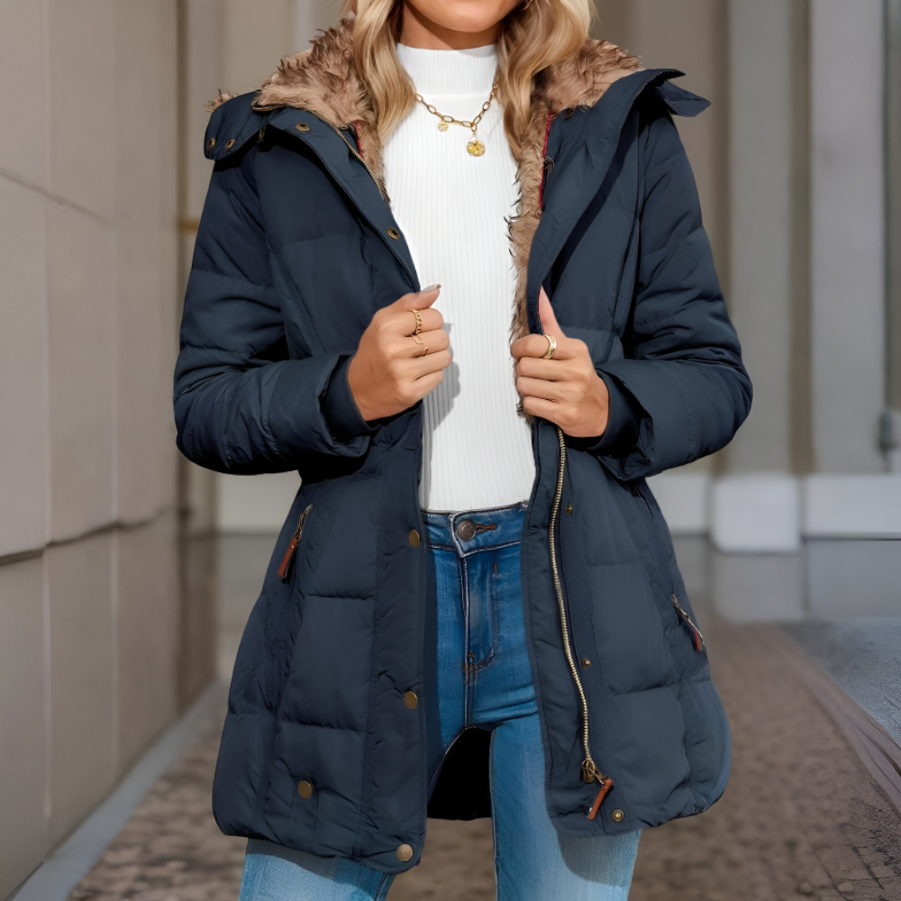 Women's Winter Coats Puffer Jacket Slim Fit Hooded Style 10