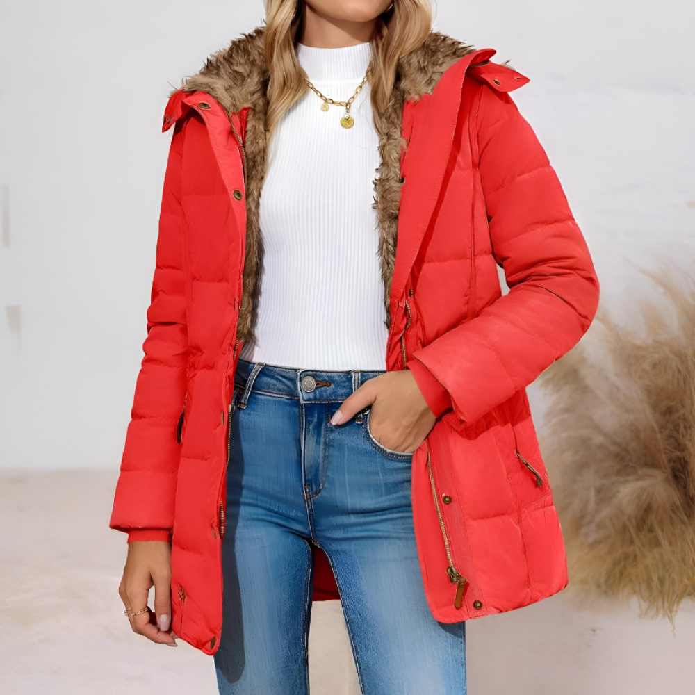 Women's Winter Coats Puffer Jacket Slim Fit Hooded Style 6