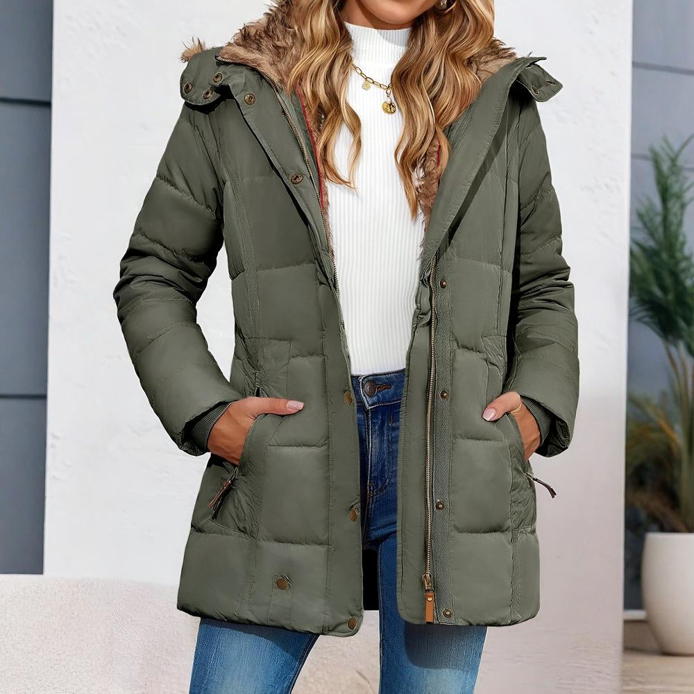 Women's Winter Coats Puffer Jacket Slim Fit Hooded Style 8