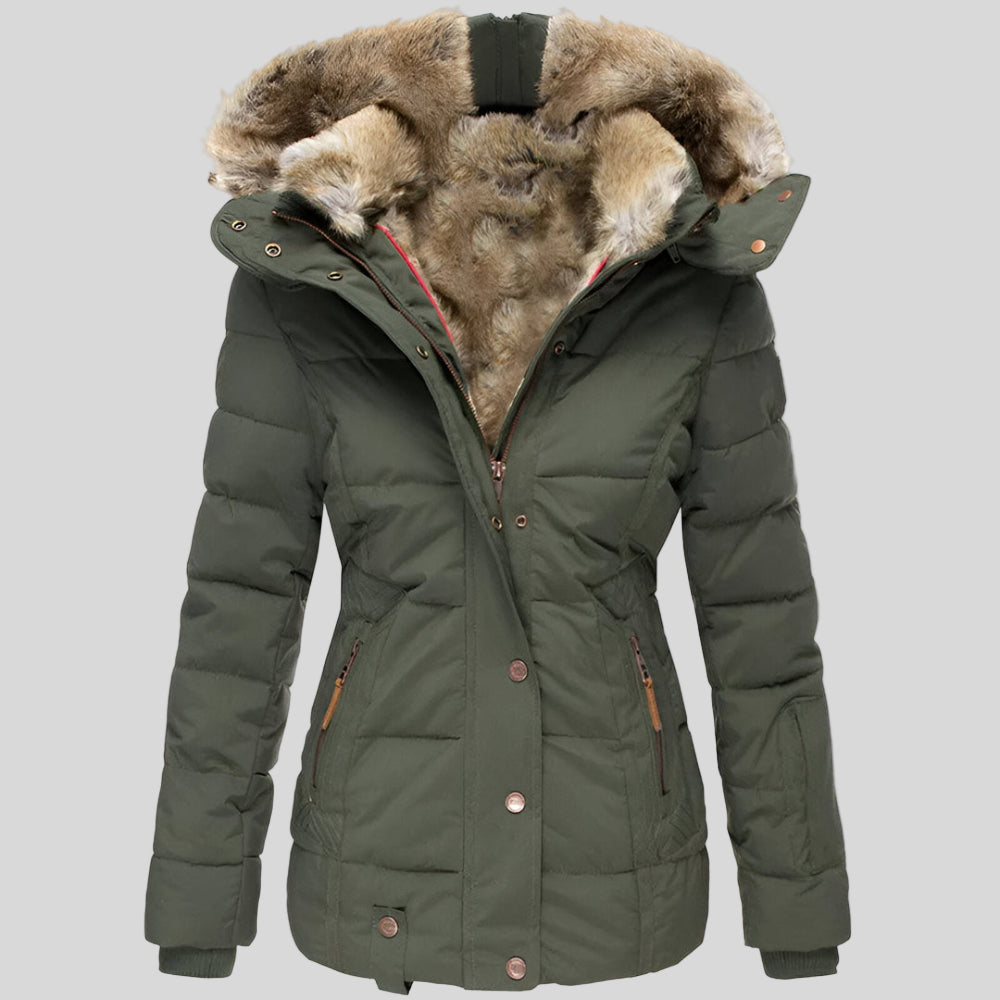 Women's Winter Coats Puffer Jacket Slim Fit Hooded Style 9