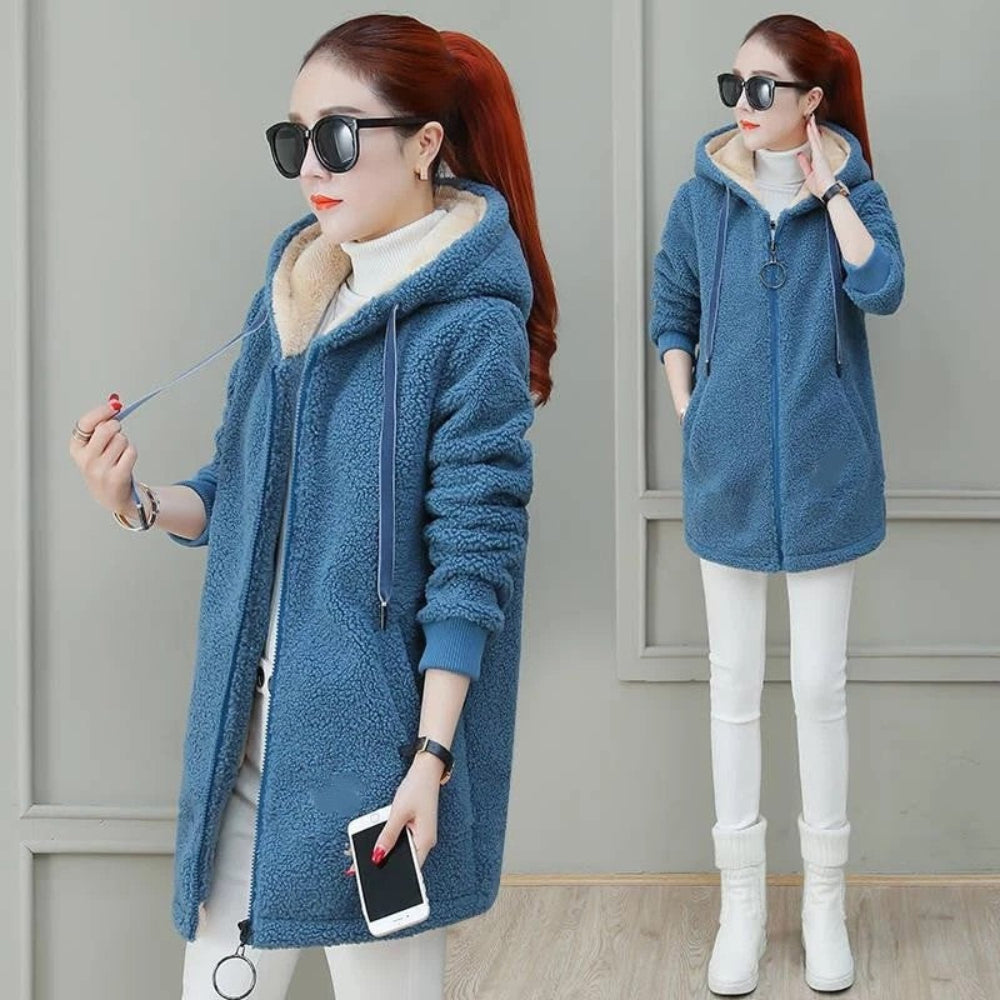 Women's Winter Fleece Jacket Cozy Fleece Lined Stylish Coats 1